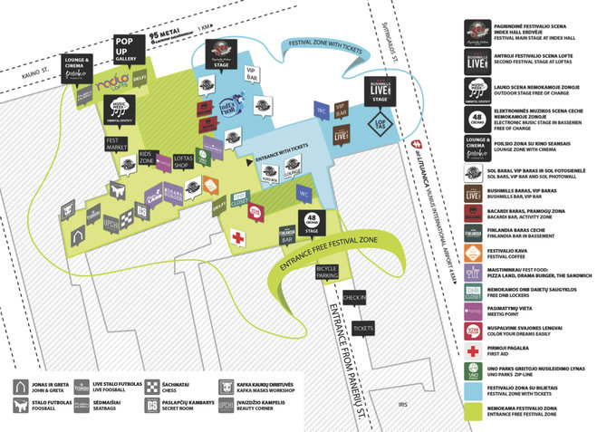 „Loftas Fest“ nuotr./Festivalio žemėlapis