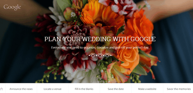 Google nuotr./„Plan Your Wedding With Google“ padeda planuoti vestuves