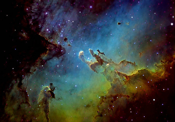 NASA/Hubble nuotr/Erelio ūkas