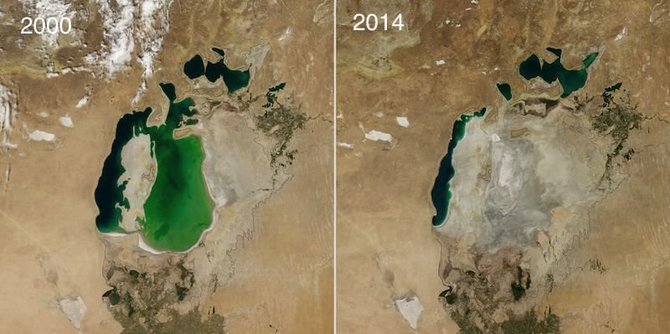 NASA nuotr./Nusekusi Aralo jūra