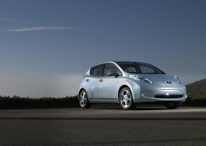 „Nissan“ nuotr./„Nissan Leaf“