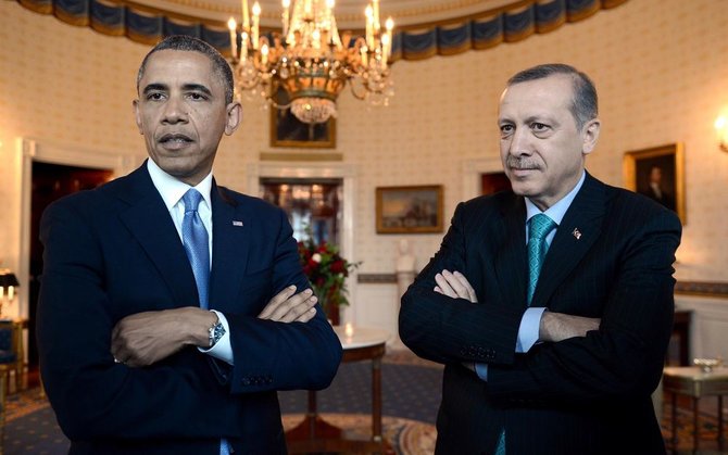 „Scanpix“ nuotr./Barackas Obama ir Recepas Tayyipas Erdoganas