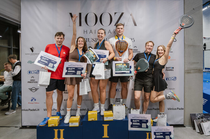 Organizatorių nuotr./„VilniusPadel“ arena atšventė pirmąjį gimtadienį