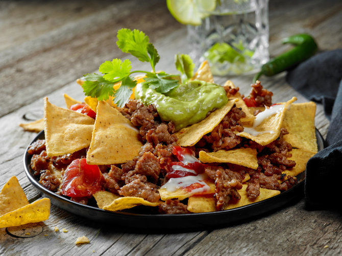 Shutterstock nuotr./Meksikietiškas nachos užkandis