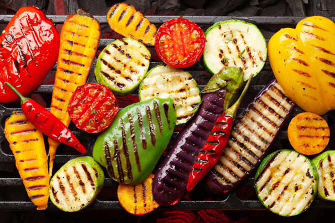 Shutterstock nuotr./Grilintos daržovės.