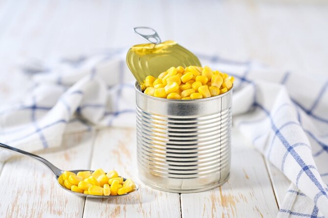 Shutterstock nuotr./Konservuoti kukurūzai
