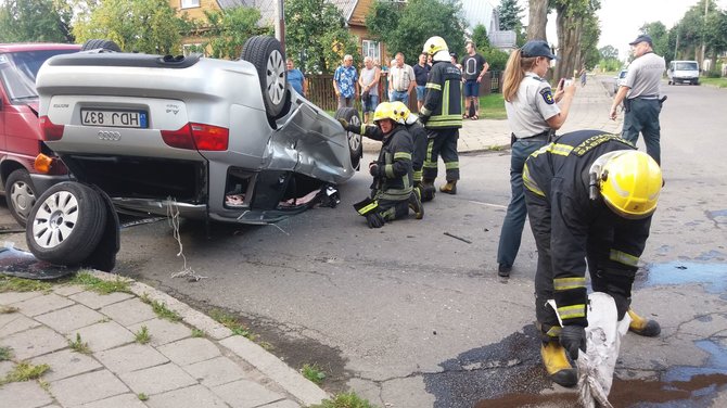 Tomo Markelevičiaus / 15min nuotr./Avarija Panevėžyje