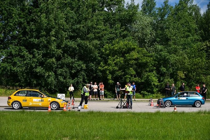 Kauno autoklubo nuotr./Aurimo Margevičiaus ir Evelinos Drilingienės ekipažas