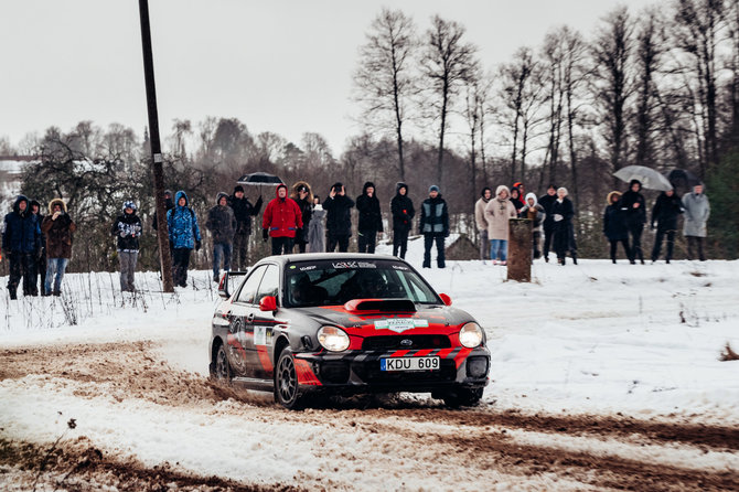 Vytauto Pilkausko nuotr./„Gevara Punks Racing Team“ komanda „7bet Winter Rally Aukštaitija“ varžybose