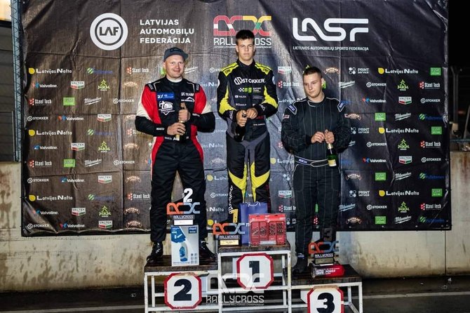 rallycross.lv nuotr./Rytis Gurklys varžybose Latvijoje