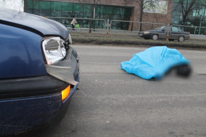 Tomo Markelevičiaus nuotr./„VW Golf“ mirtinai partrenkė pėsčiąjį