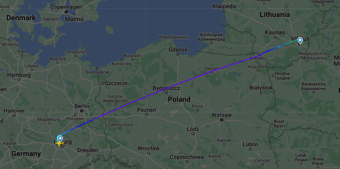 Flightradar.com/Skrydžio maršrutas