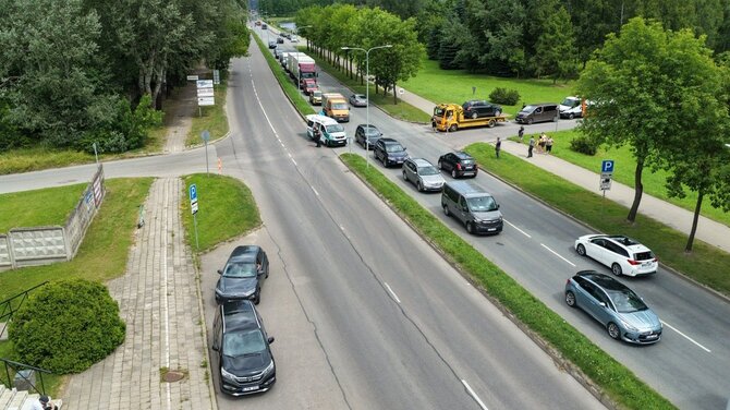 Panevėžio policijos nuotr./Motociklo avarija