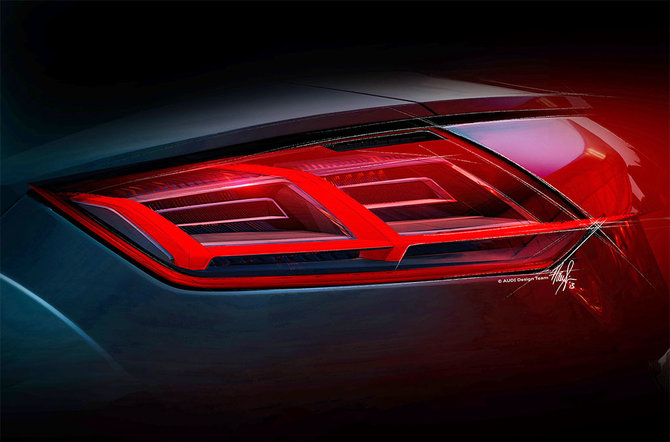„Audi” nuotr./Naujojo „Audi TT“ brėžiniai