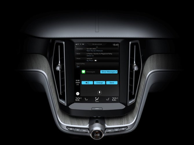 „Volvo” nuotr./„Apple CarPlay“ paslauga