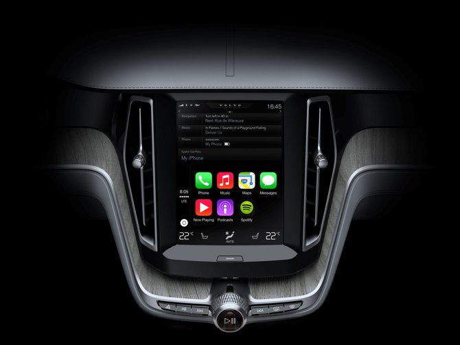 „Volvo” nuotr./„Apple CarPlay“ paslauga