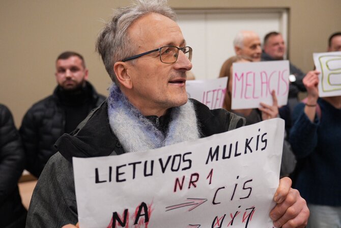 „Jūsų Panevėžys“ nuotr./Remigijaus Žemaitaičio susitikimas su panevėžiečiais. Edmundas Sakalauskas