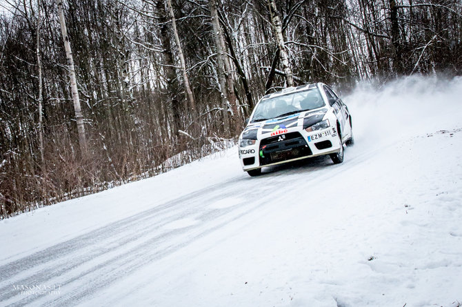 Sauliaus Masono nuotr./Dominykas Butvilas „Halls Winter Rally“ varžybose