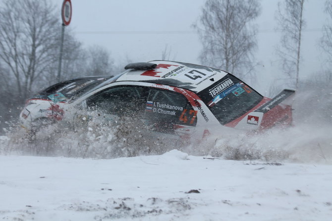 Tomo Markelevičiaus nuotr./„Rally Liepaja 2015“ dešimtas greičio ruožas
