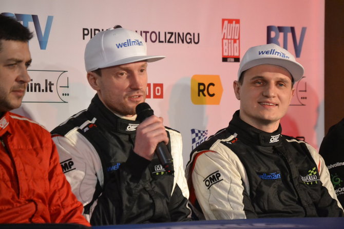 Rūtos Nedzelskienės nuotr./„Halls Winter Rally 2015“ spaudos konferencija