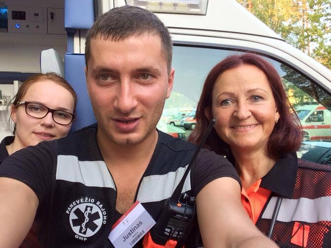 Nuotr. iš Justino Stašio „Facebook“/Lietuvos greitosios medicinos pagalbos žaidynės