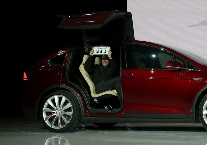 AFP/„Scanpix“ nuotr./„Tesla Model X“ pristatymas