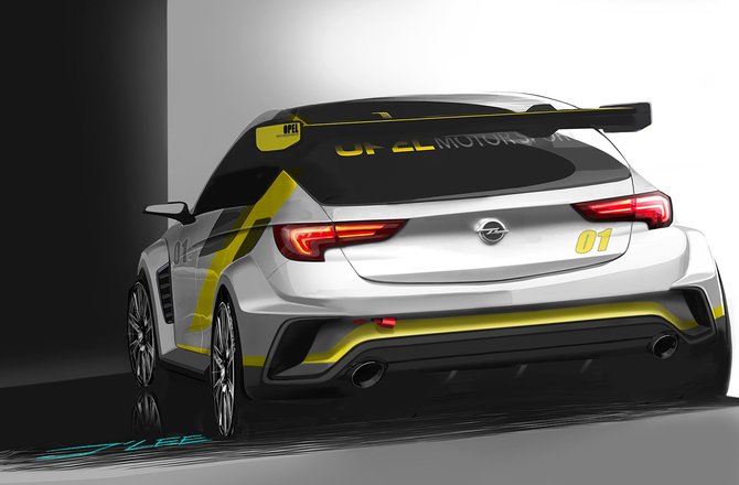 „Opel“ nuotr./„Opel Astra TCR”