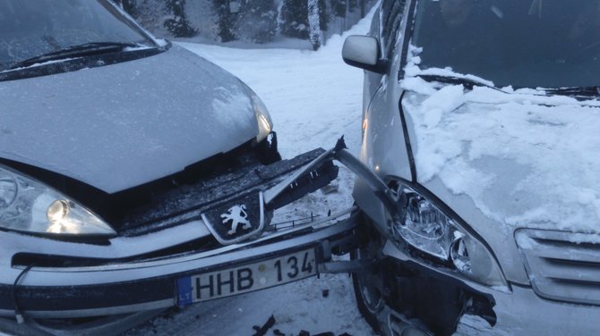 15min skaitytojo Donato nuotr./Avarija Pelkių ir Garažų gatvėje