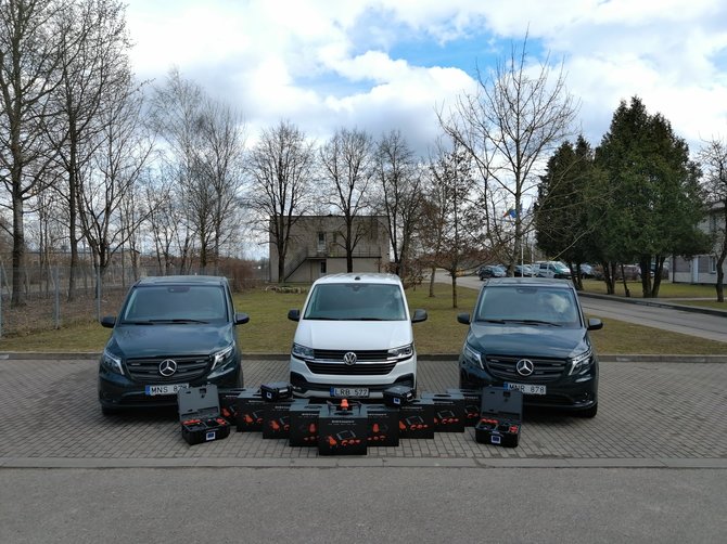 Policija/Projekto lėšomis įsigyti specializuoti automobiliai ir bepiločių orlaivių komplektai.