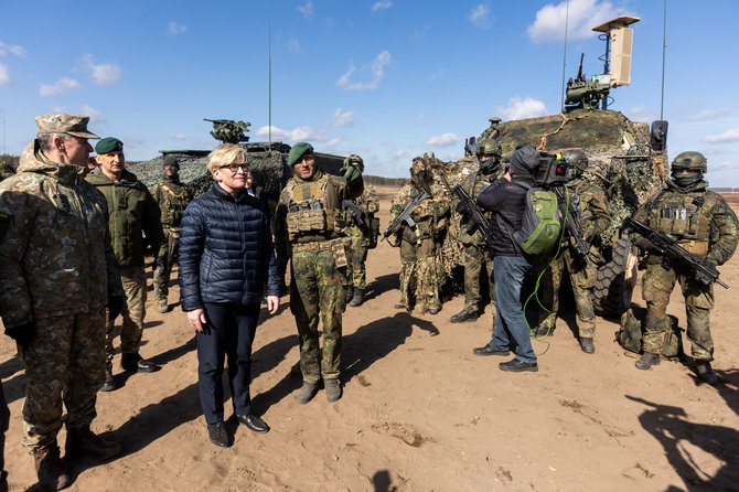 Ingridos Šimonytės apsilankymas NATO Priešakinių pajėgų batalione Pabradėje