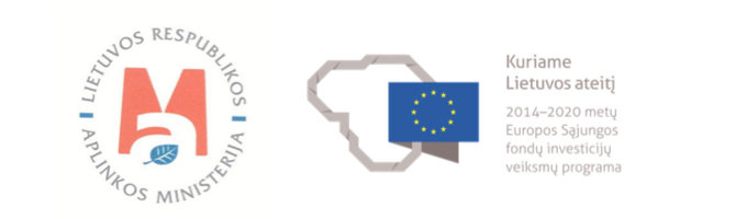 Aplinkos ministerijos ir ES logotipas