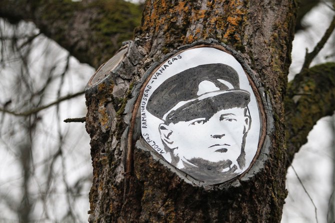 Alvydo Januševičiaus / 15min nuotr./Prie Žagarės partizanai atgimė medžiuose