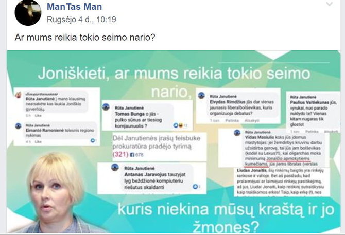 Socialiniuose tinkluose platinama nuotr.