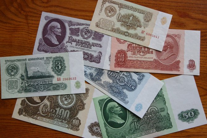 Alvydo Januševičiaus nuotr./Sovietmečio pinigai