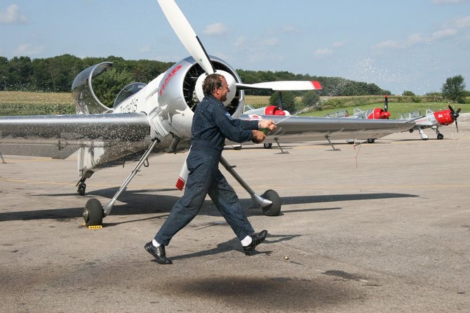 Alvydo Januševičiaus nuotr./Padangių maestro – Jurgis Kairys ir jo lėktuvas