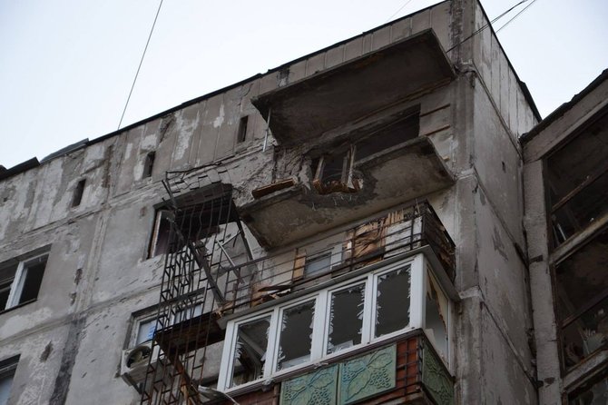 0629com.ua nuotr./Mariupolyje krito teroristų „Grad“ raketos