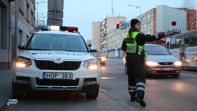 Šiaulių AVPK nuotr/Po šventinio savaitgalio kai kurie šiauliečiai vairavo dar kauštelėję