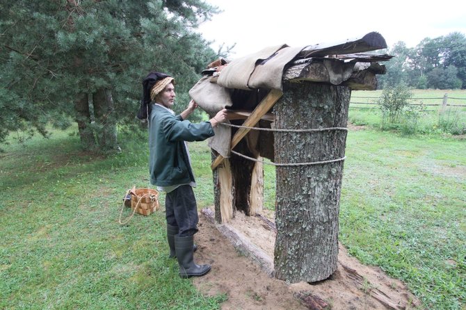 Alvydo Januševičiaus nuotr./Musteikos kaime galima paragauti medaus iš drevių