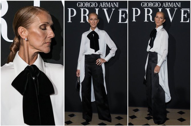 „Scanpix“/„SIPA“ nuotr./Celine Dion įvaizdis „Giorgio Armani Privé“ kolekcijos pristatyme