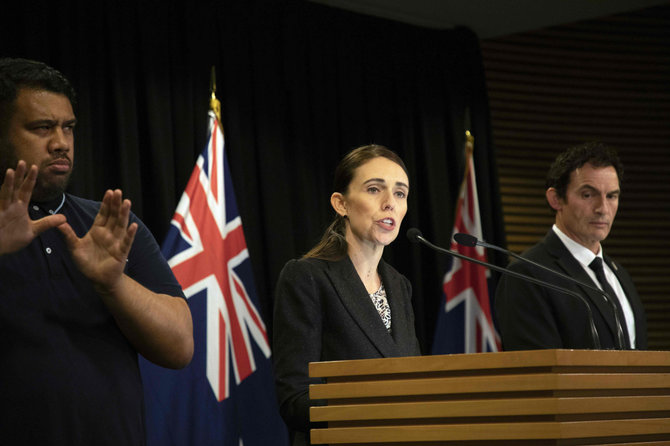 AFP/„Scanpix“ nuotr./Naujosios Zelandijos premjerė Jacinda Ardern
