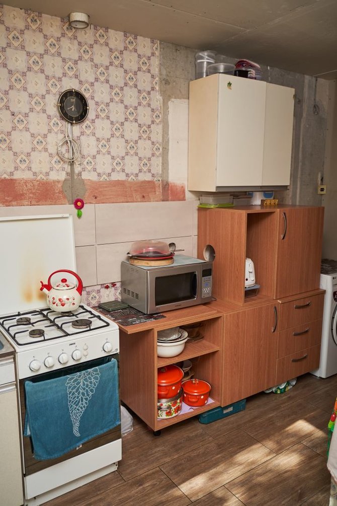 Pranešimo autorių nuotr./Virtuvė prieš pertvraką