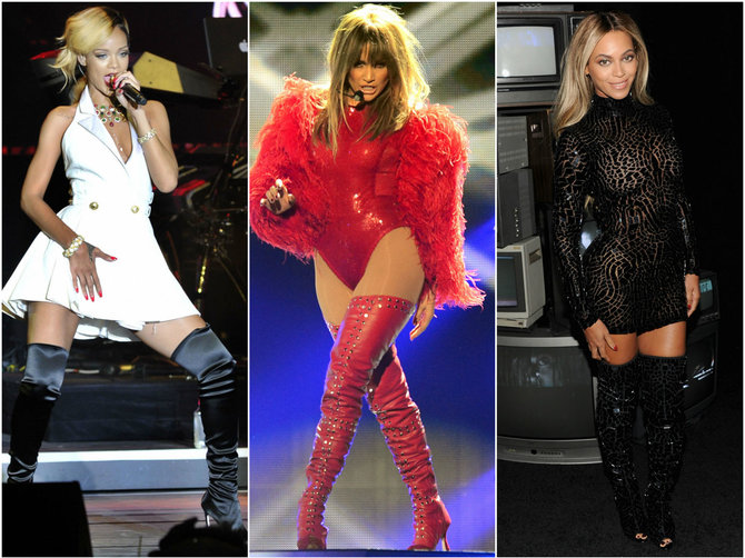 „Scanpix“ nuotr./Iš kairės: Rihanna, Jennifer Lopez ir Beyonce.