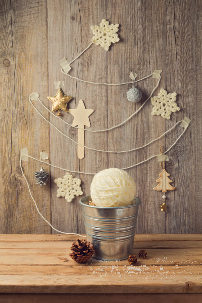 Shutterstock nuotr./Kalėdų eglutė-dekoracija.