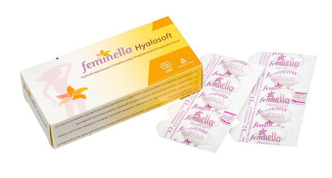 Feminella® Hyalosoft – makšties sausumui gydyti.