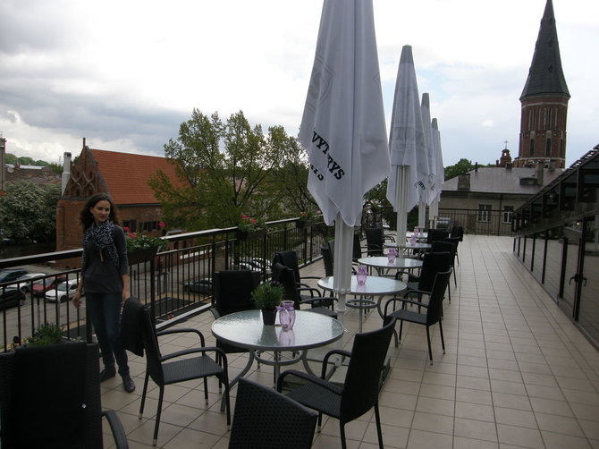 Levandų terasa Kauno viešbutyje "Daugirdas"