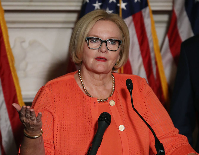 AFP/„Scanpix“ nuotr./JAV senatorė demokratė Claire McCaskill