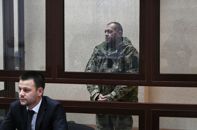 „Scanpix“ nuotr./Ukrainos jūreivių teismas Simferopolio teisme