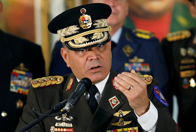 „Reuters“/„Scanpix“ nuotr./Venesuelos gynybos ministras Vladimiras Padrino