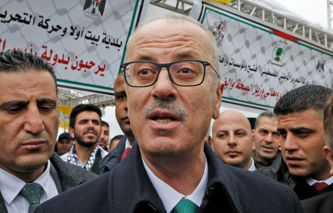 AFP/„Scanpix“ nuotr./Palestiniečių premjeras Rami Hamdallah