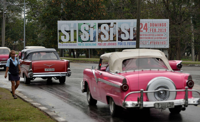 AFP/„Scanpix“ nuotr./Referendumas Kuboje
